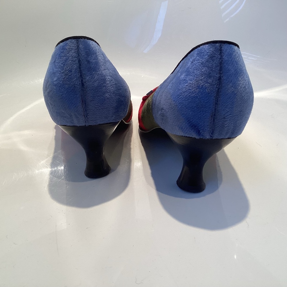 Salvatore Ferragamo Multicolor Patchwork Heels - image 5